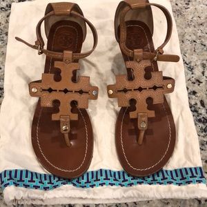 Tory Burch leather wedge thong sandal